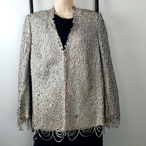 Arise Cream Silk Blazer Women’s 18 Timeless Luxury Statement Piece